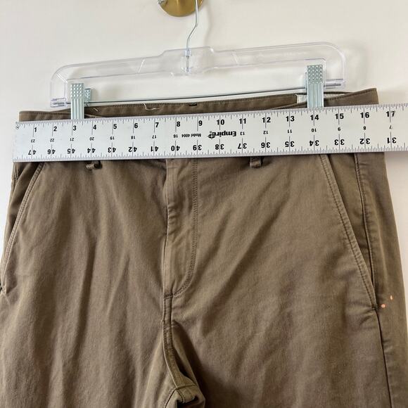 Rag & Bone Army Green Distressed Fit 2 Slim Fit Stretch Twill Chino Pant Men 34 - Picture 13 of 16